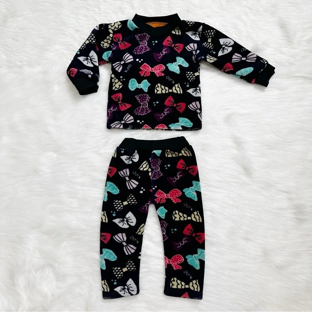 Girls Toddler Size 3T BUNDLE (8) Winter Fleece Pajama Sets